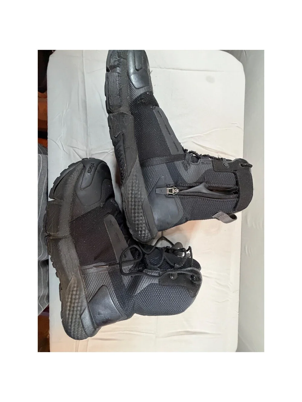 Under Armour Micro G Valsetz Mid Side Zip Tactical Boots Black Mens 8